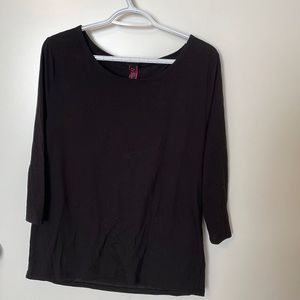 La Senza black half sleeve top